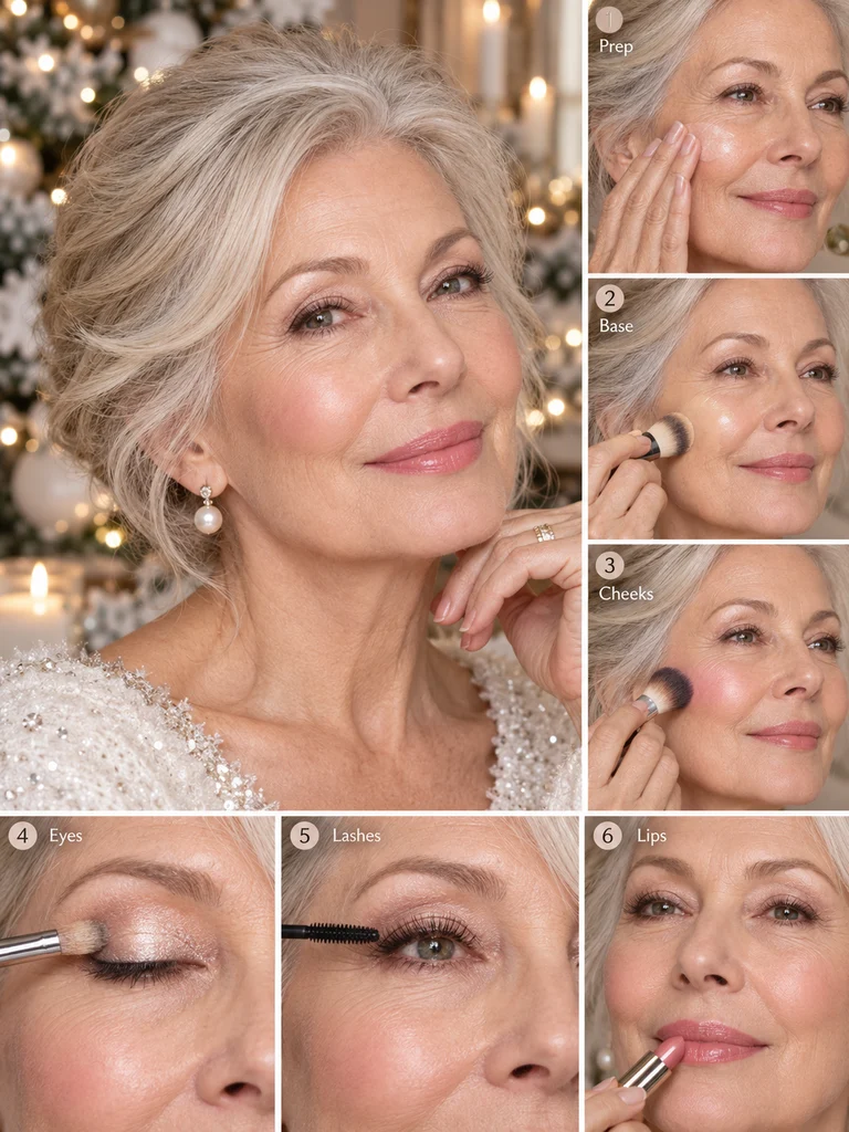 40 Christmas Makeup Ideas for Women Over 60 - image 36