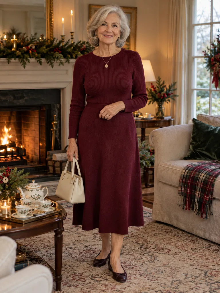 45 Christmas Tea Party Dresses for Women Over 70 - image 36