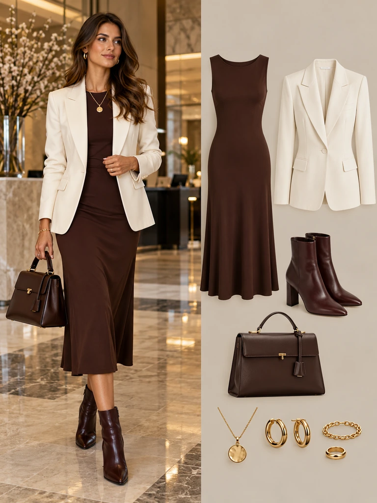 45 Winter Business Casual Dresses for Women That Look Polished and Chic - image 37