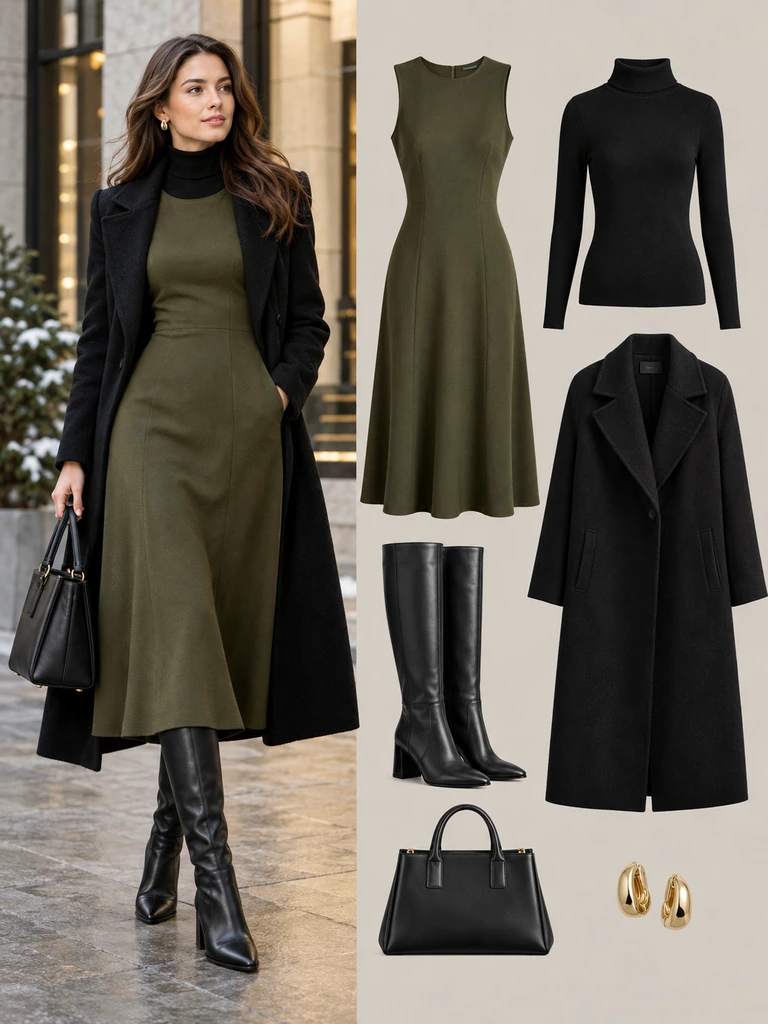 45 Winter Business Casual Dresses for Women That Look Polished and Chic - image 38