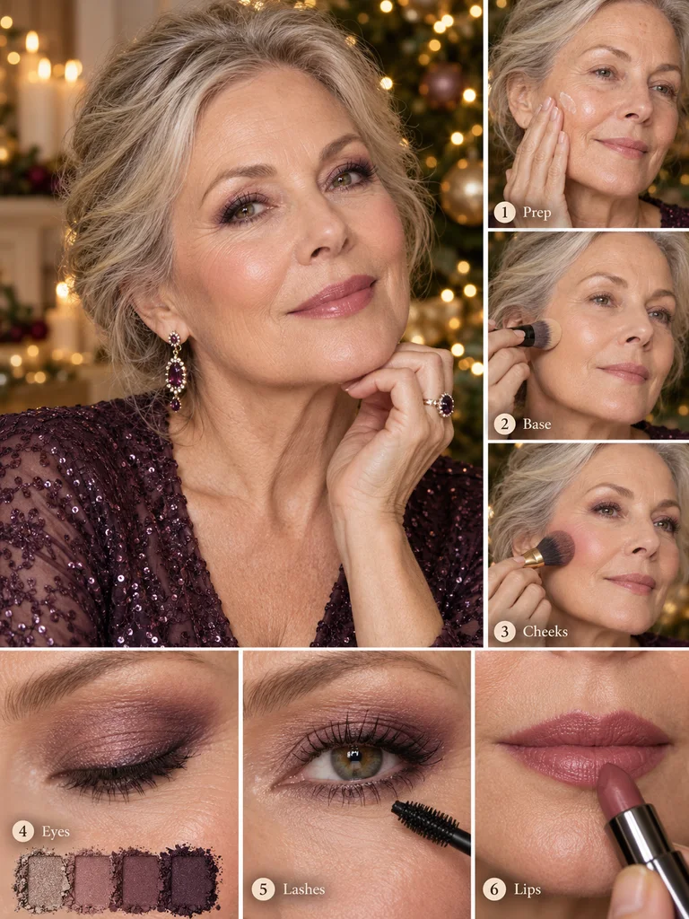 40 Christmas Makeup Ideas for Women Over 60 - image 38