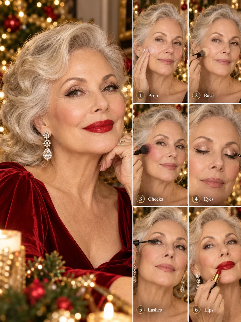 40 Christmas Makeup Ideas for Women Over 60 - image 39