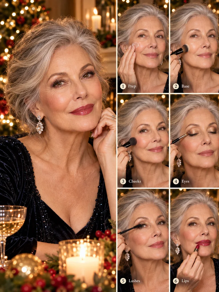 40 Christmas Makeup Ideas for Women Over 60 - image 40