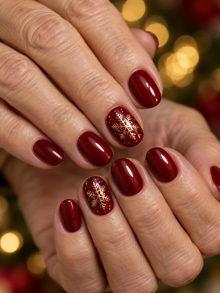 45 Classy Christmas Nail Design Ideas for Women Over 70 for a Festive Look - image 40