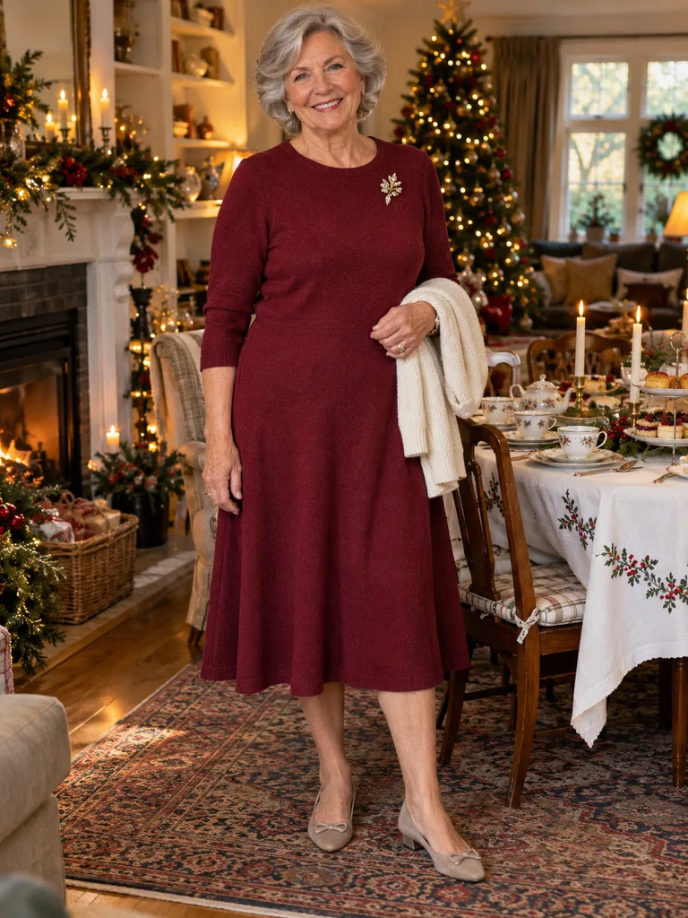 45 Christmas Tea Party Dresses for Women Over 70 - image 40