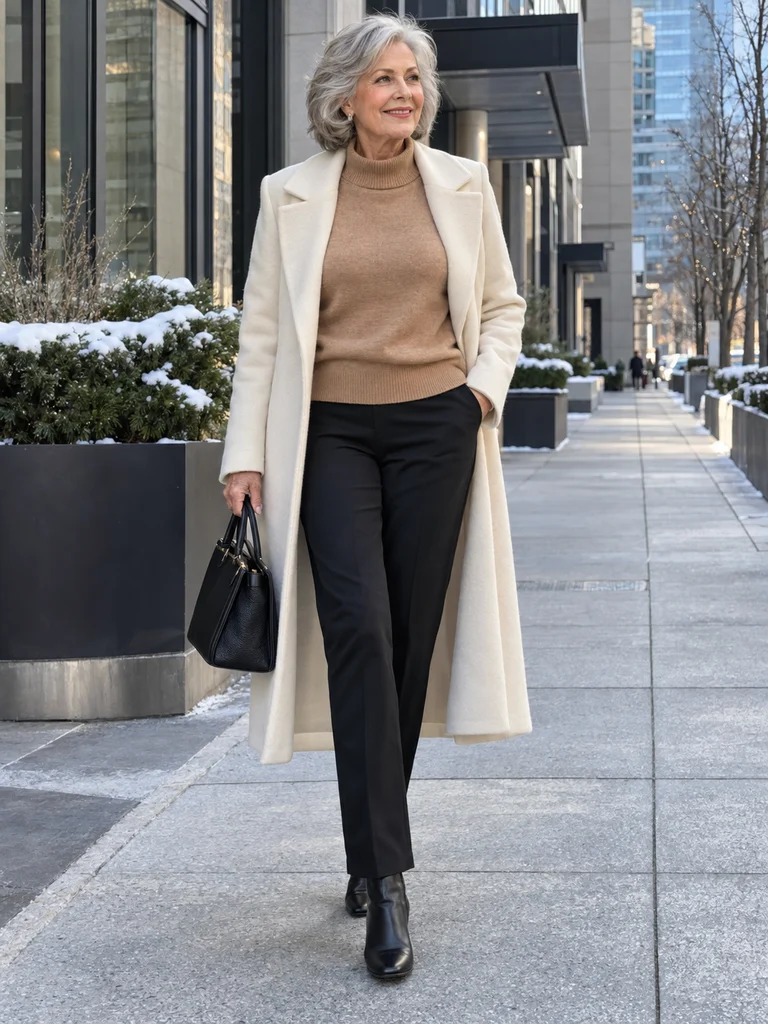 45 Flattering Winter Outfits for Women Over 70 - image 42
