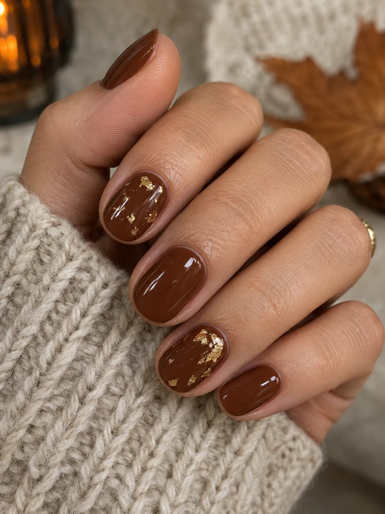 45 Cute Fall Nail Design Ideas for Short Nails You’ll Want to Try - image 42