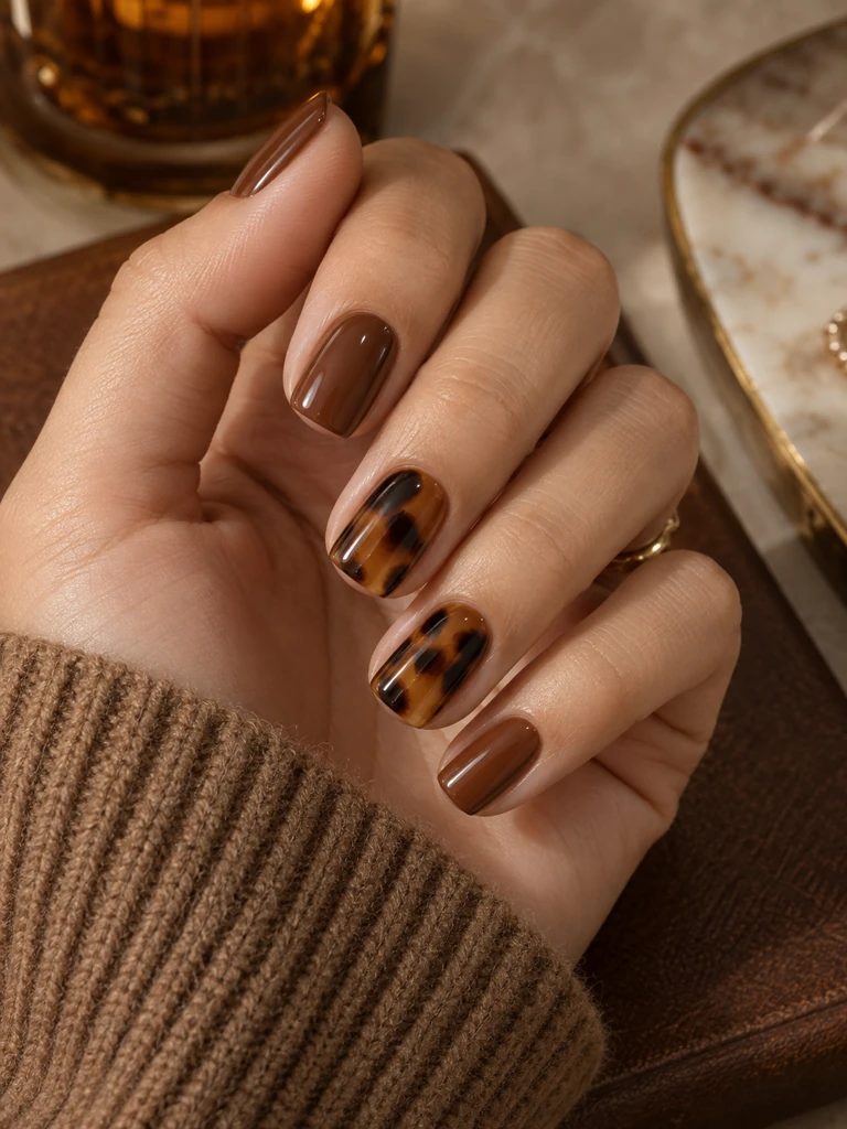 45 Cute Fall Nail Design Ideas for Short Nails You’ll Want to Try - image 44