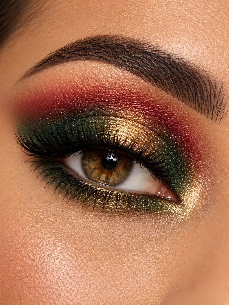 23 Eye Makeup Ideas for Christmas That Look Festive, Elegant, and Gorgeous - image 45