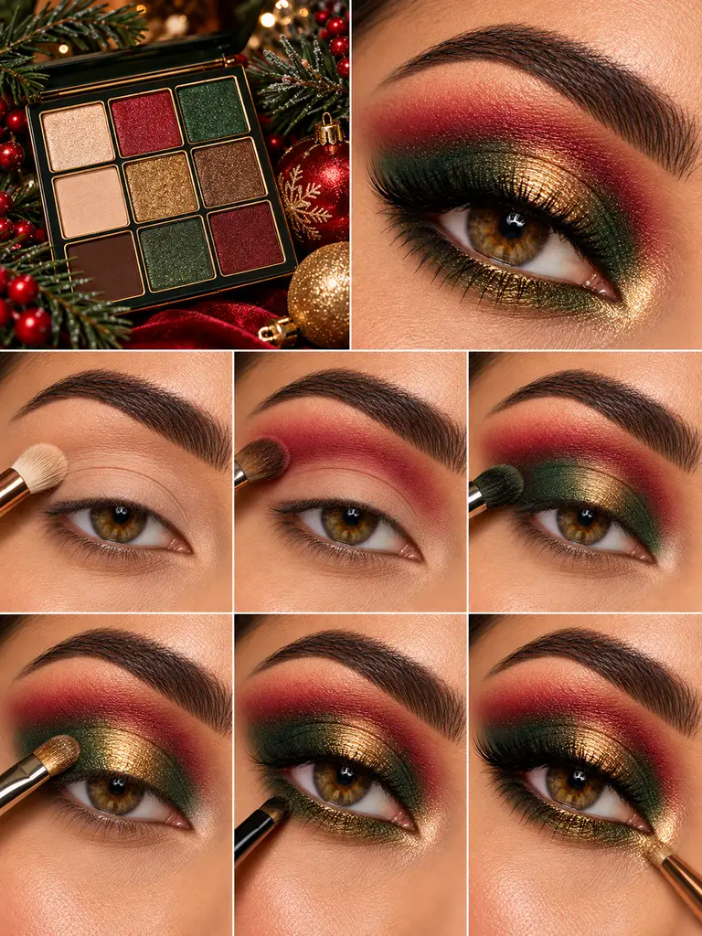 23 Eye Makeup Ideas for Christmas That Look Festive, Elegant, and Gorgeous - image 46