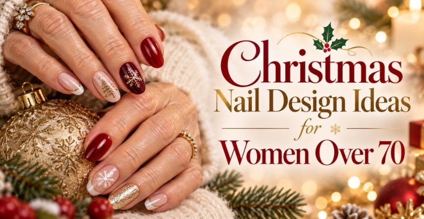 Christmas Nail Design Ideas for Women Over 70