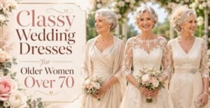 40 Classy Wedding Dresses for Older Women Over 70