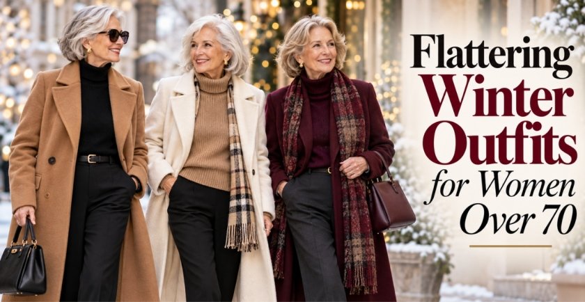Flattering Winter Outfits for Women Over 70