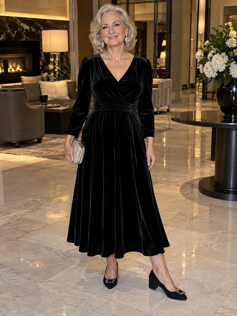45 Classy and Comfortable New Years Outfit Ideas for Women Over 50 - image 01