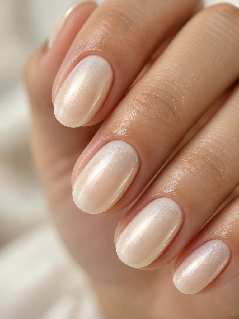 45 Dreamy Short Fall Wedding Nails for Bride With Delicate Bridal Details - image 02