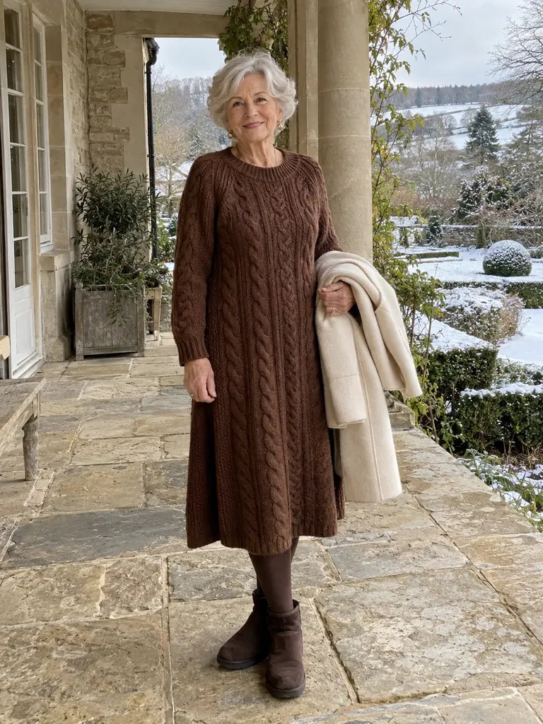 45 Warm Midi Dresses for Women Over 70 for Effortlessly Elegant Winter Style - image 02