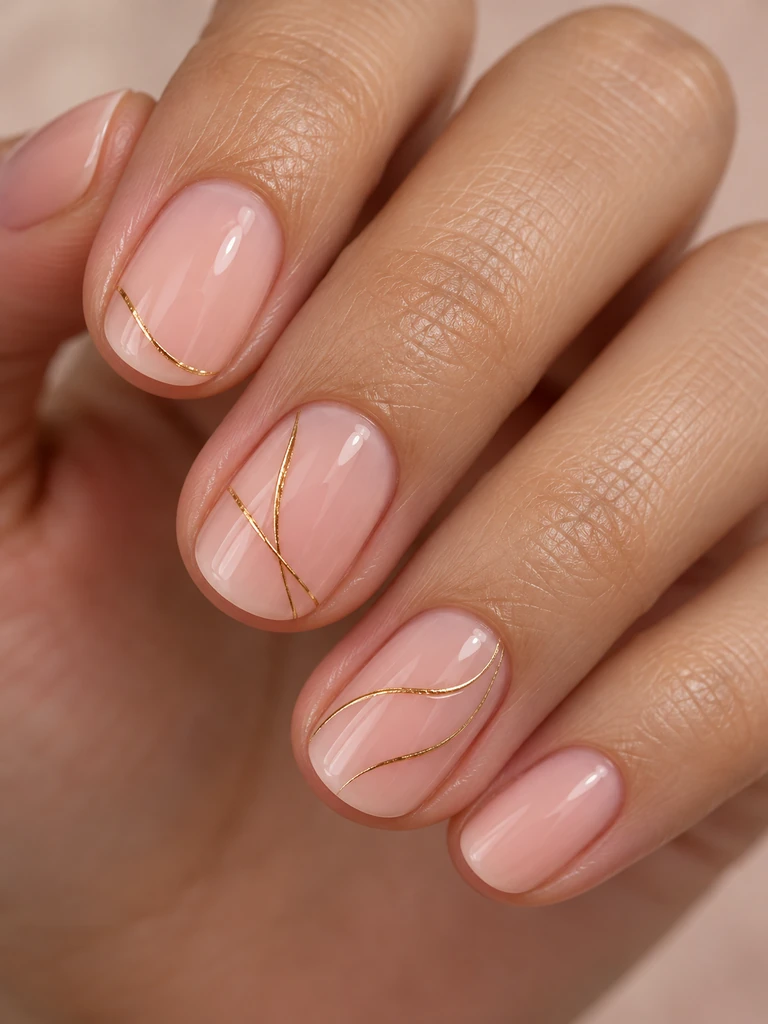 45 Dreamy Short Fall Wedding Nails for Bride With Delicate Bridal Details - image 03