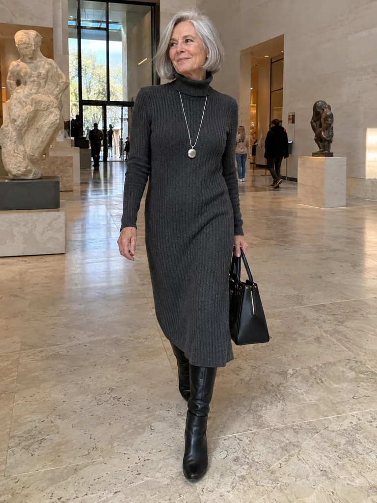 45 Warm Midi Dresses for Women Over 70 for Effortlessly Elegant Winter Style - image 03