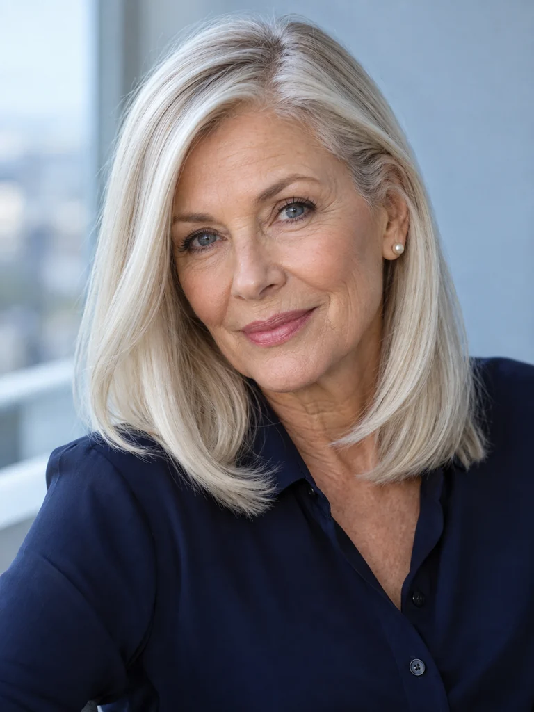 45 Best Hair Colors for Women Over 60 With Medium-Length Hair - image 04