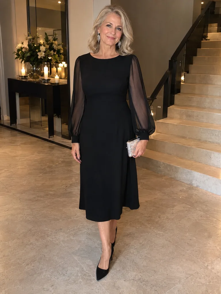 45 Classy and Comfortable New Years Outfit Ideas for Women Over 50 - image 05