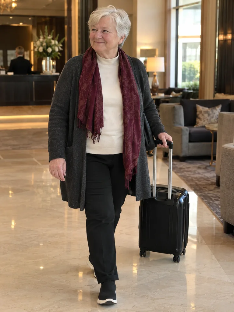 45 Chic Fall Travel Outfits for Women Over 60 for Effortless Autumn Style - image 05