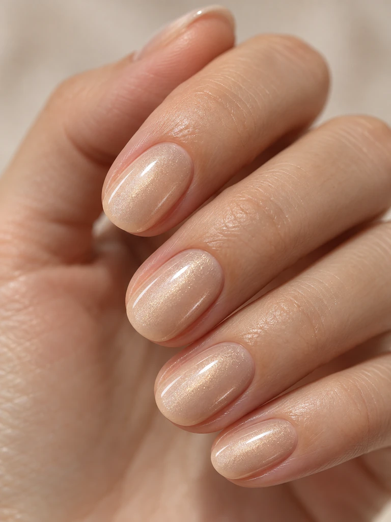 45 Dreamy Short Fall Wedding Nails for Bride With Delicate Bridal Details - image 05