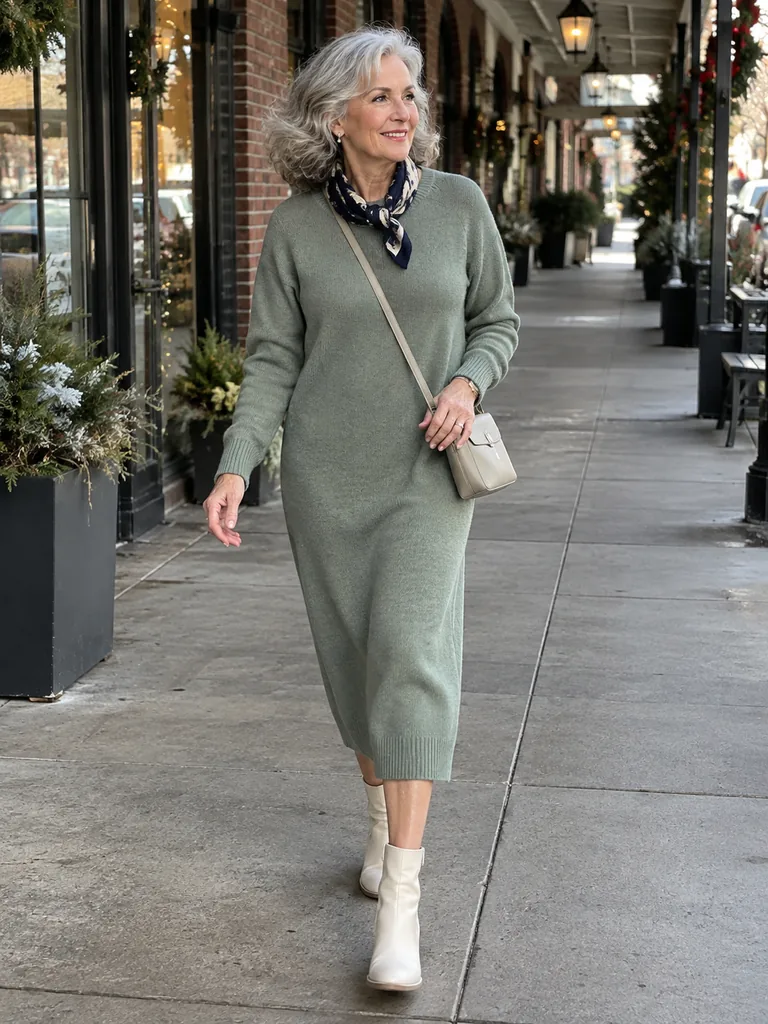 45 Warm Midi Dresses for Women Over 70 for Effortlessly Elegant Winter Style - image 05