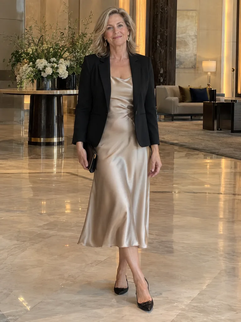 45 Classy and Comfortable New Years Outfit Ideas for Women Over 50 - image 06
