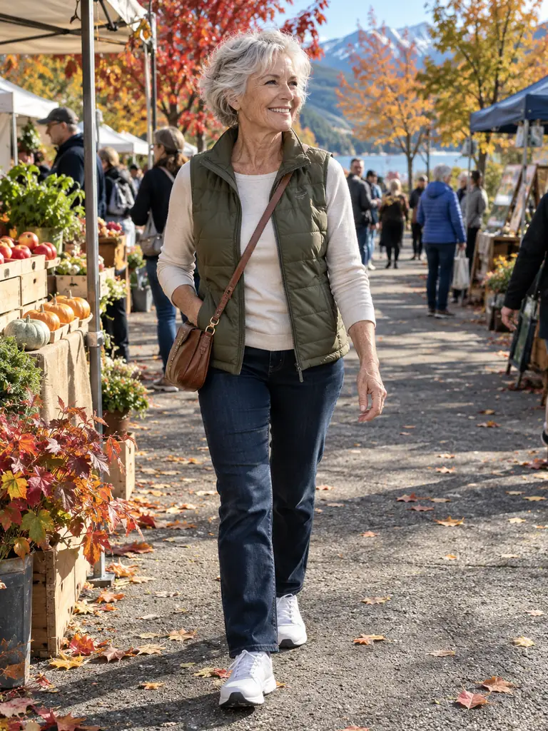 45 Chic Fall Travel Outfits for Women Over 60 for Effortless Autumn Style - image 06