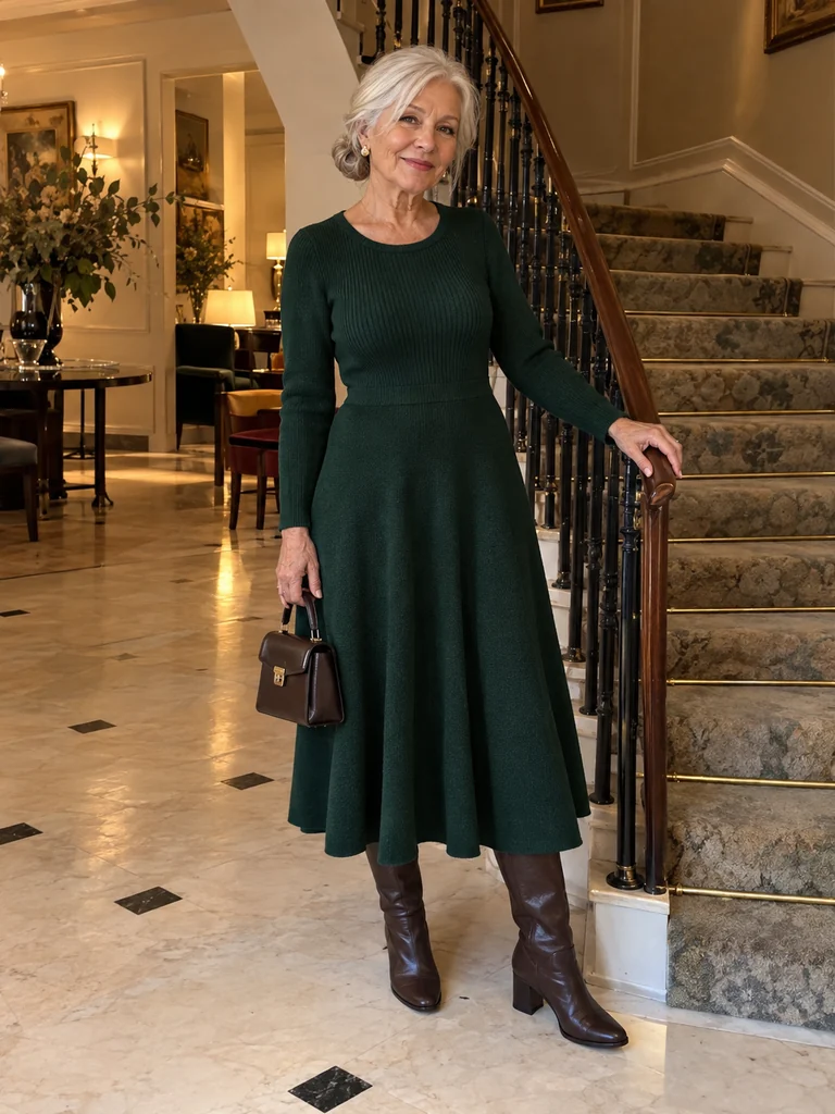 45 Warm Midi Dresses for Women Over 70 for Effortlessly Elegant Winter Style - image 06
