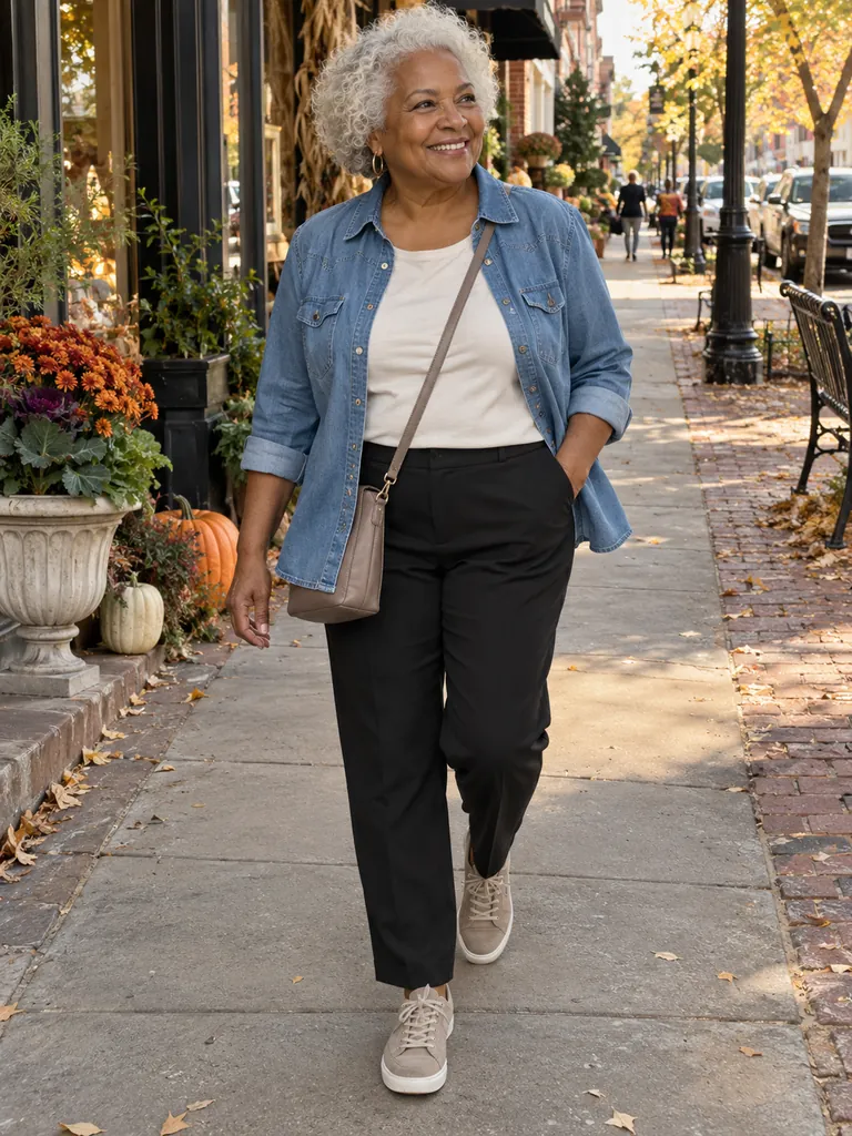 45 Chic Fall Travel Outfits for Women Over 60 for Effortless Autumn Style - image 07