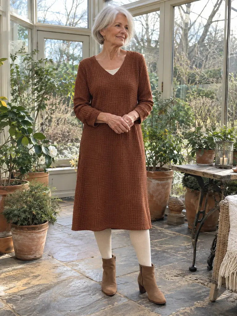 45 Warm Midi Dresses for Women Over 70 for Effortlessly Elegant Winter Style - image 07