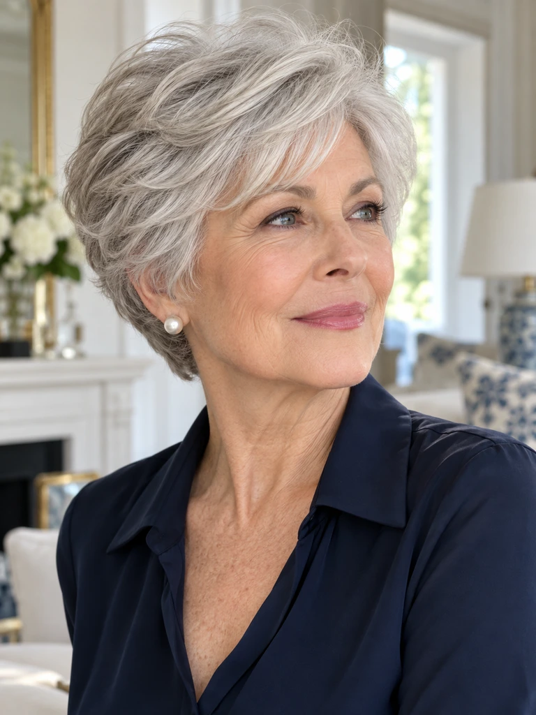 45 Feminine Short Haircuts for Women Over 60 That Feel Soft, Modern, and Flattering - image 07