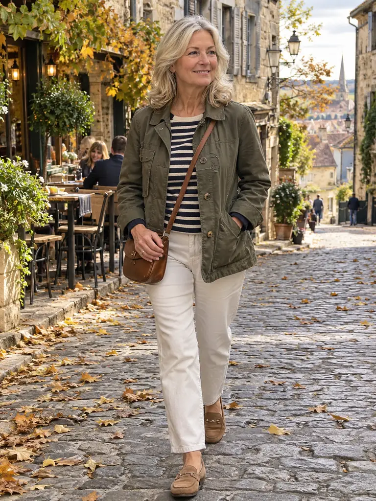 45 Chic Fall Travel Outfits for Women Over 60 for Effortless Autumn Style - image 09