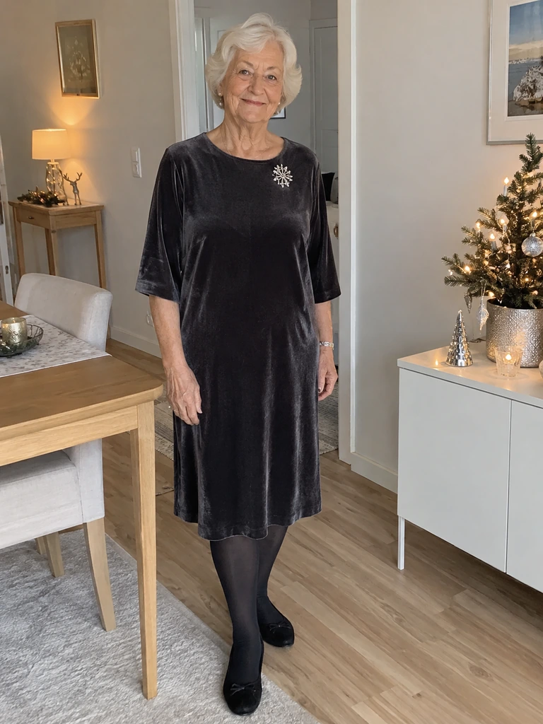 45 Velvet Christmas Dresses for Women Over 70 for Festive Celebrations - image 10