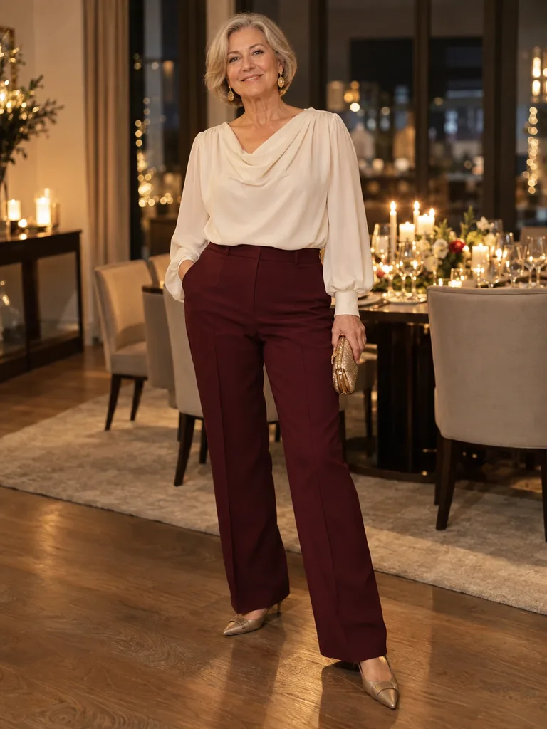45 Classy and Comfortable New Years Outfit Ideas for Women Over 50 - image 14