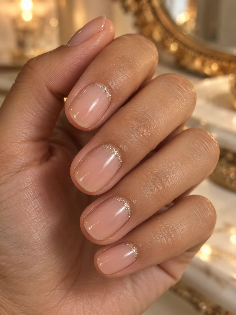 45 Dreamy Short Fall Wedding Nails for Bride With Delicate Bridal Details - image 14