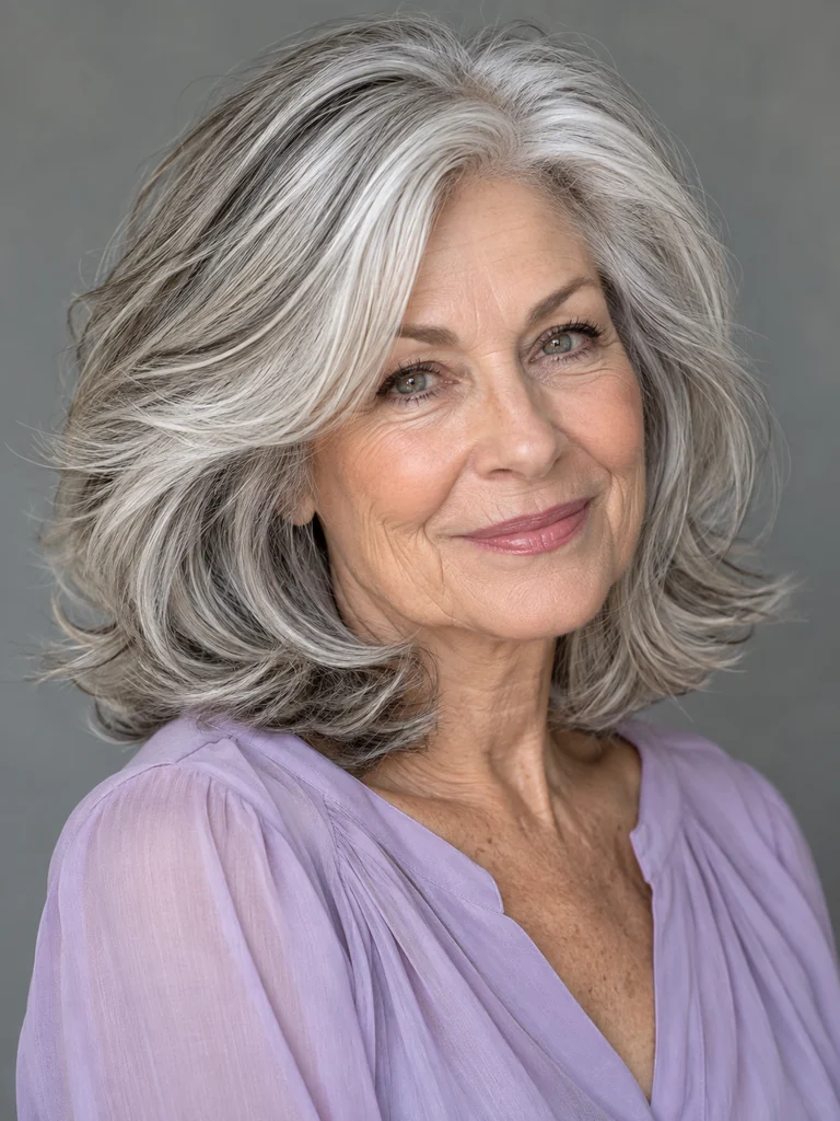 45 Best Hair Colors for Women Over 60 With Medium-Length Hair - image 15