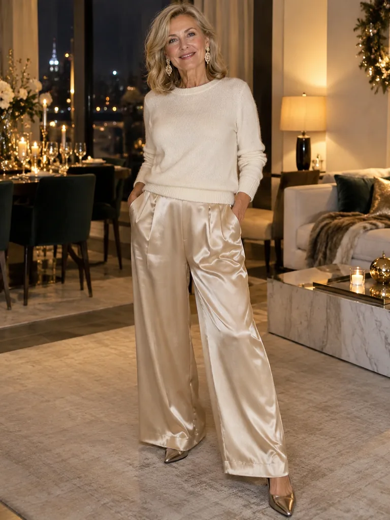 45 Classy and Comfortable New Years Outfit Ideas for Women Over 50 - image 15