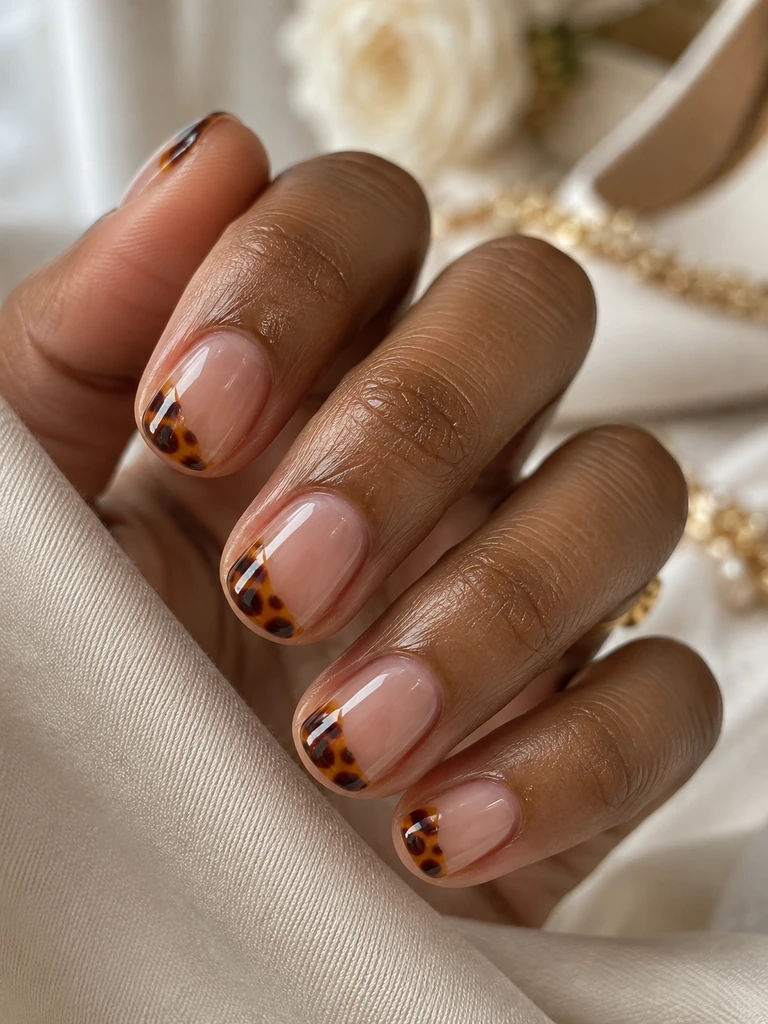 45 Dreamy Short Fall Wedding Nails for Bride With Delicate Bridal Details - image 15