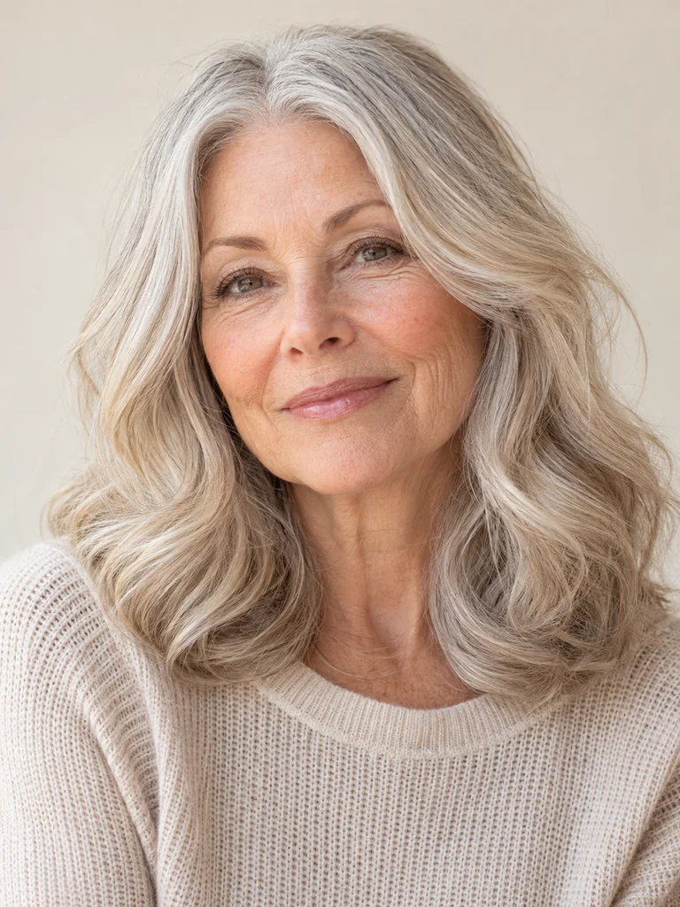 45 Best Hair Colors for Women Over 60 With Medium-Length Hair - image 17