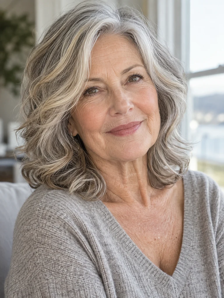 45 Best Hair Colors for Women Over 60 With Medium-Length Hair - image 18