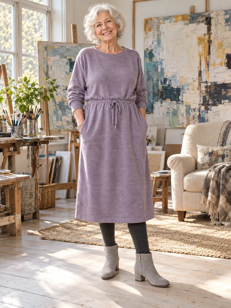 45 Warm Midi Dresses for Women Over 70 for Effortlessly Elegant Winter Style - image 18