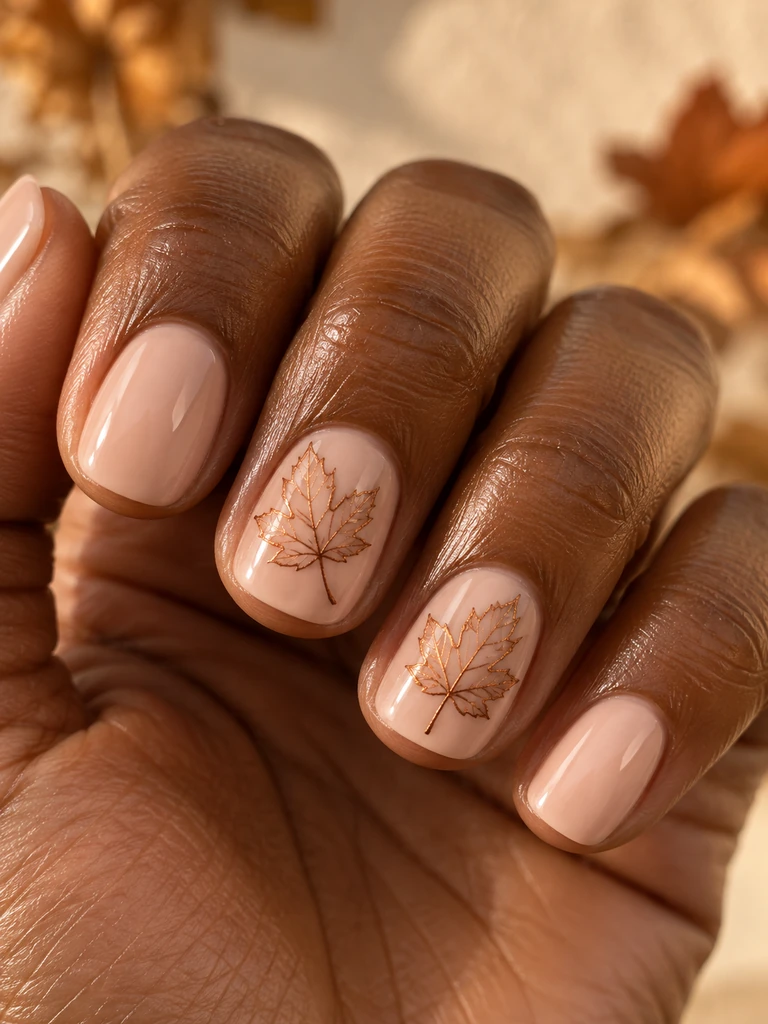 45 Dreamy Short Fall Wedding Nails for Bride With Delicate Bridal Details - image 20