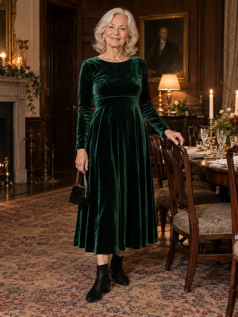 45 Warm Midi Dresses for Women Over 70 for Effortlessly Elegant Winter Style - image 20