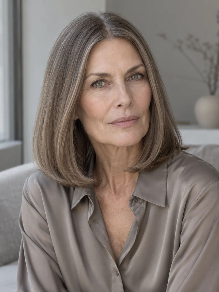 45 Best Hair Colors for Women Over 60 With Medium-Length Hair - image 22