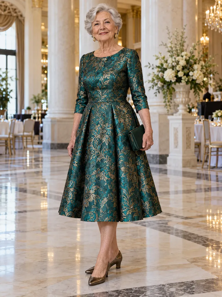 45 Classy Jewel Tone Dresses for Women Over 70 That Never Go Out of Style - image 23
