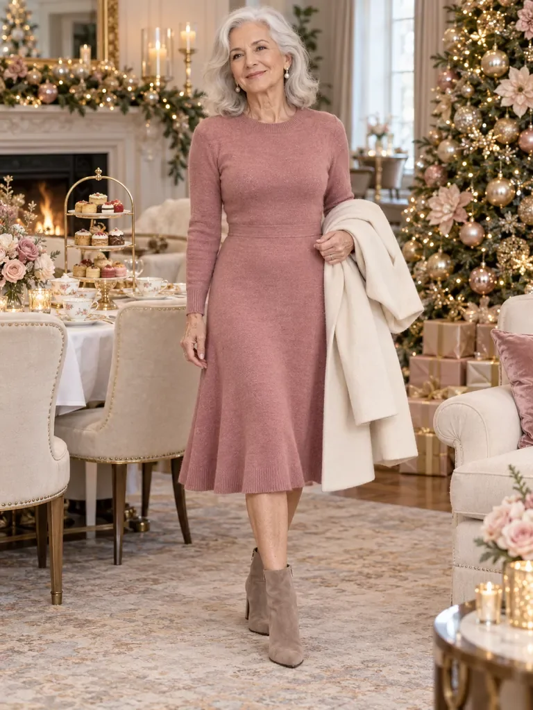 45 Petite Christmas Dresses for Women Over 70 for a Classy Holiday Look - image 24