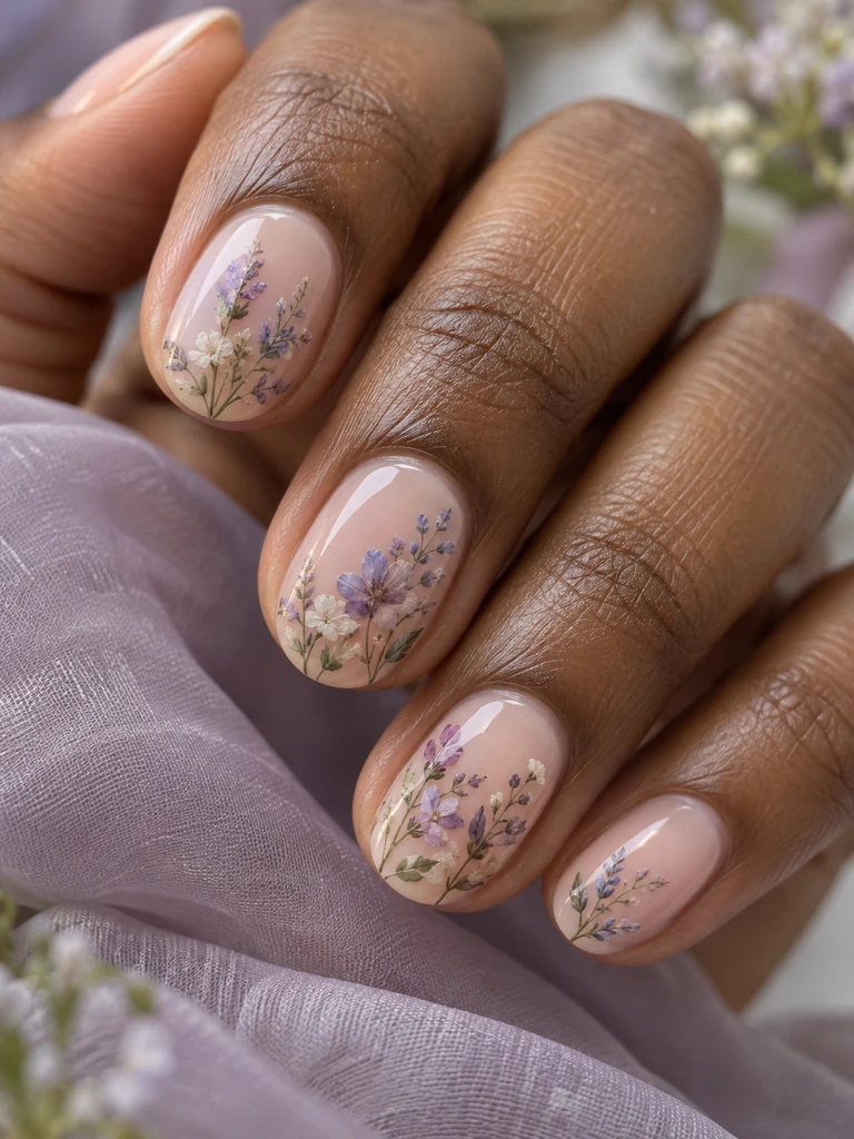 45 Dreamy Short Fall Wedding Nails for Bride With Delicate Bridal Details - image 25