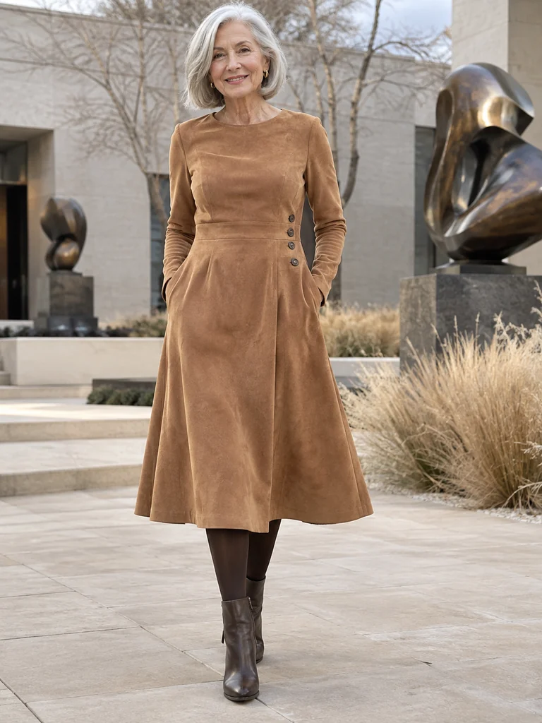 45 Warm Midi Dresses for Women Over 70 for Effortlessly Elegant Winter Style - image 26
